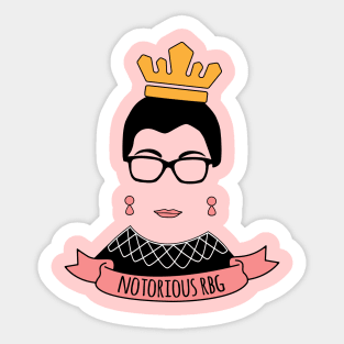 Notorious RBG Feminist for Ruth Bader Ginsburg Fan Sticker